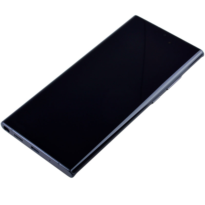 OLED Screen Digitizer with Frame Replacement for Samsung Galaxy Note 20 Ultra N985 (Aftermarket)(Nearly 1:1 size) - Mystic Black