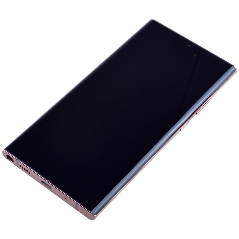OLED Screen Digitizer with Frame Replacement for Samsung Galaxy Note 20 Ultra N985 (Aftermarket)(Nearly 1:1 size) - Mystic Bronze