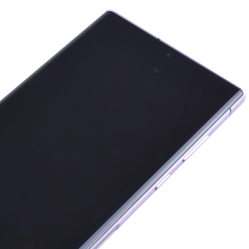 OLED Screen Digitizer Assembly with Frame for Samsung Galaxy S23 Ultra 5G S918 (for America Version)(Aftermarket) - Lavender