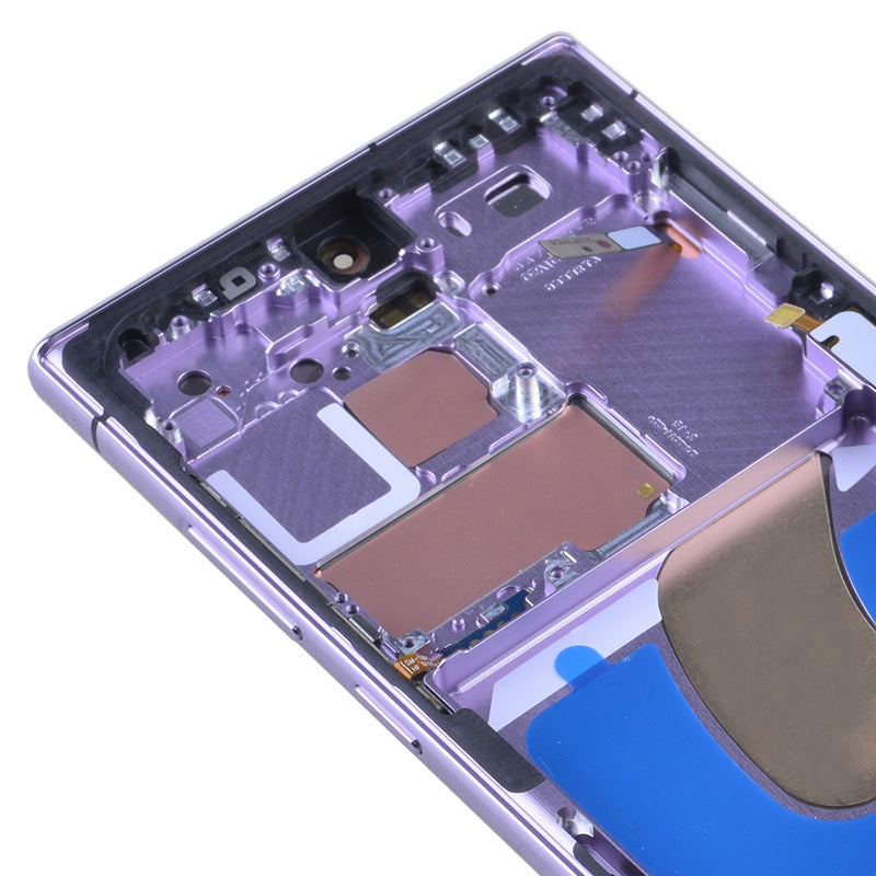 OLED Screen Digitizer Assembly with Frame for Samsung Galaxy S23 Ultra 5G S918 (for America Version)(Aftermarket) - Lavender