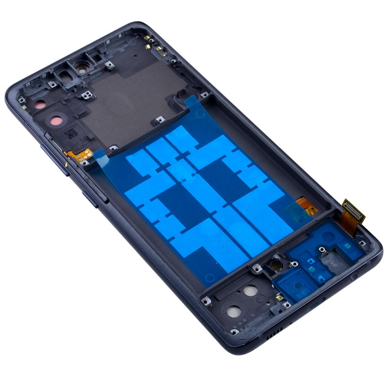 OLED Screen Digitizer with Frame Replacement for Samsung Galaxy A51 5G A516 (Aftermarket)(1:1 Size) - Prism Cube Black