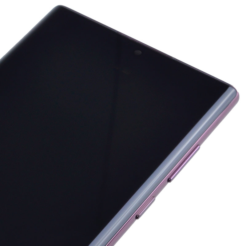 OLED Screen Digitizer with Frame Replacement for Samsung Galaxy S22 Ultra 5G S908 (for America Version) (Aftermarket) - Burgundy