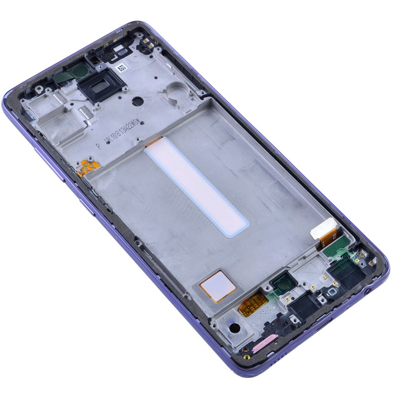 OLED Screen Digitizer with Frame Replacement for Samsung Galaxy A52 4G A525/ A52 5G (2021) A526 (Aftermarket)(1:1 Size) - Awesome Violet