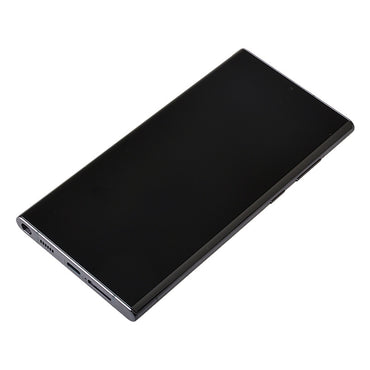 OLED Screen Digitizer with Frame Replacement for Samsung Galaxy S22 Ultra 5G S908 (for America Version) (Aftermarket) - Phantom Black