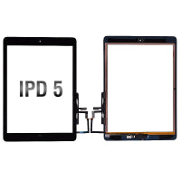 Touch Screen Digitizer With Home Button and Home Button Flex Cable for iPad 5 (2017) (Super High Quality) - White