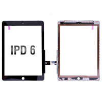 Touch Screen Digitizer With Home Button and Home Button Flex Cable for iPad 6(2018) A1893 A1954(High Quality) - Gold