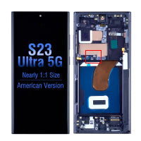 OLED Screen Digitizer Assembly Replacement with Frame for Samsung Galaxy S23 Ultra 5G S918 (for America Version)(Premium) - Lavender