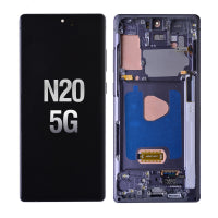 Full Cover Tempered Glass Screen Protector for Samsung Galaxy Note 20 N980/ Note 20 5G N981 - Black(Retail Packaging)