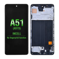 OLED Screen Digitizer Assembly With Frame for Samsung Galaxy A51 2019 A515 (Premium) - Prism Crush Black