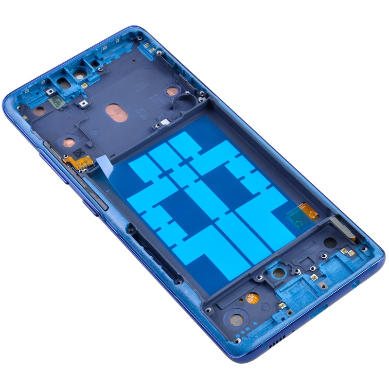 OLED Screen Digitizer Assembly with Frame for Samsung Galaxy A51 5G UW A516V (Premium) - Prism Bricks Blue