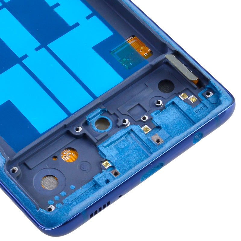 OLED Screen Digitizer Assembly with Frame for Samsung Galaxy A51 5G UW A516V (Premium) - Prism Bricks Blue