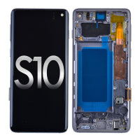 Sim Card Tray and MicroSD Card Tray for Samsung Galaxy S10 G973/ S10 Plus G975/ S10e G970 - Silver