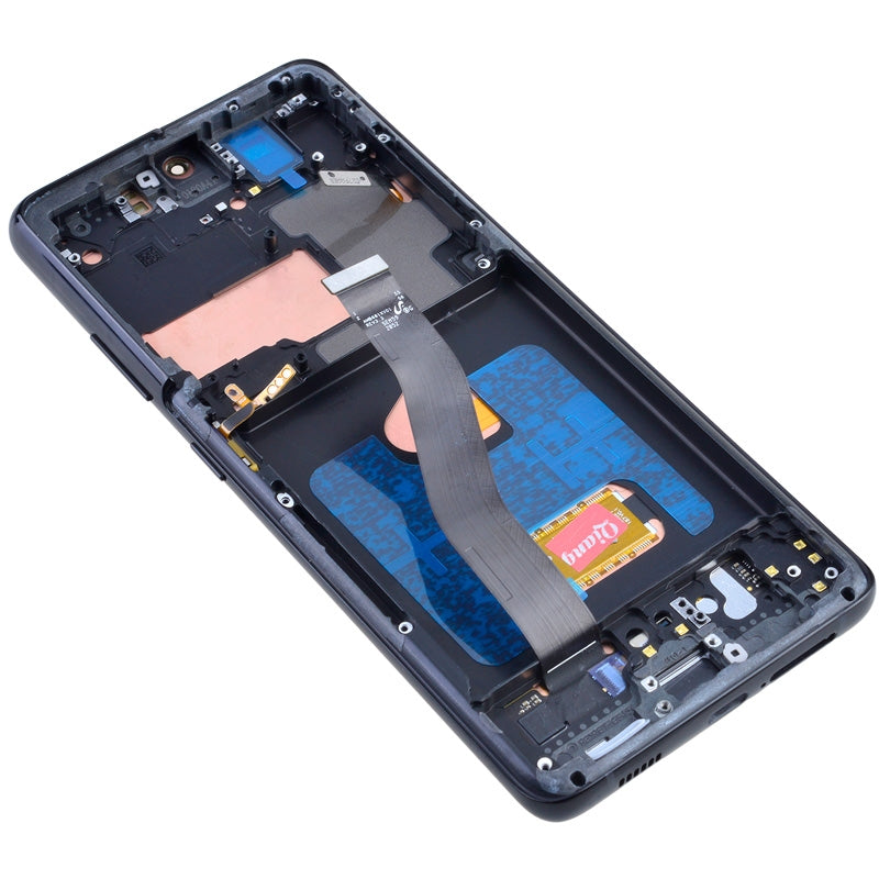 OLED Screen Digitizer Assembly Replacement with Frame for Samsung Galaxy S21 Ultra 5G G998 (Premium) - Phantom Black