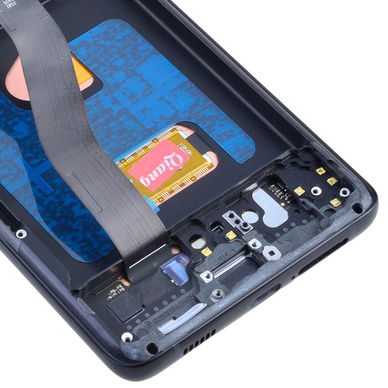 OLED Screen Digitizer Assembly Replacement with Frame for Samsung Galaxy S21 Ultra 5G G998 (Premium) - Phantom Black