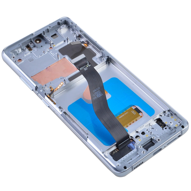 OLED Screen Digitizer Assembly Replacement with Frame for Samsung Galaxy S21 Ultra 5G G998 (Premium) - Phantom Silver