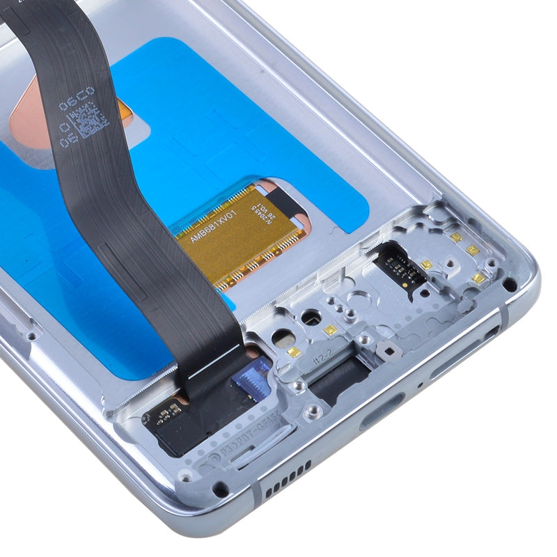 OLED Screen Digitizer Assembly Replacement with Frame for Samsung Galaxy S21 Ultra 5G G998 (Premium) - Phantom Silver