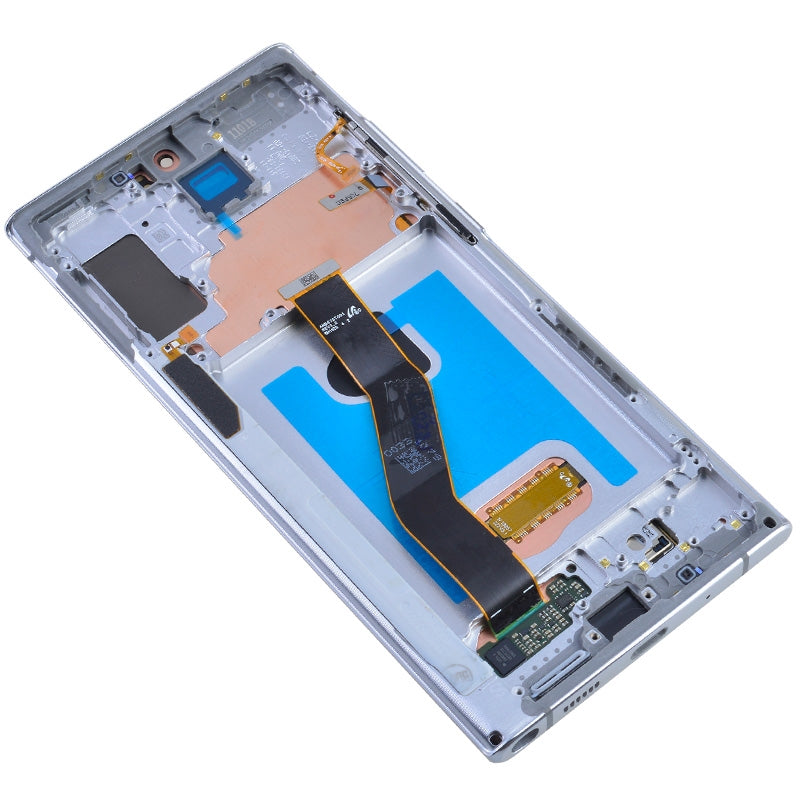OLED Screen Digitizer with Frame Replacement for Samsung Galaxy Note 10 Plus N975 (Premium) - Aura White