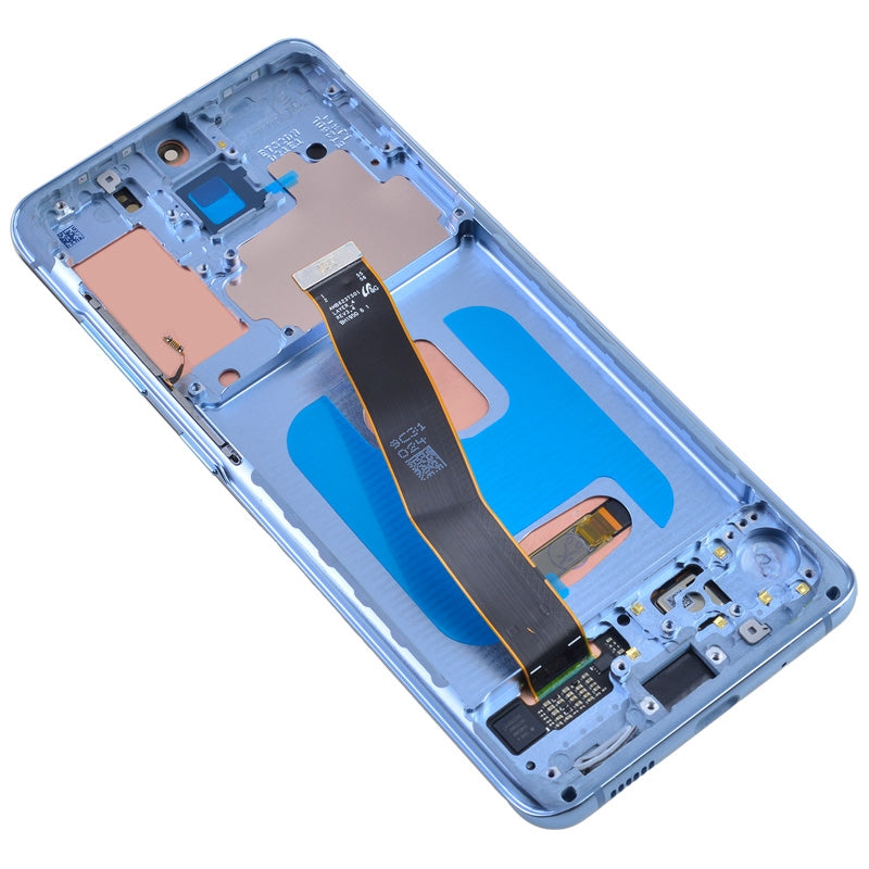 OLED Screen Digitizer with Frame Replacement for Samsung Galaxy S20 G980/ S20 5G G981 (Premium) - Cloud Blue (Excluding Verizon)