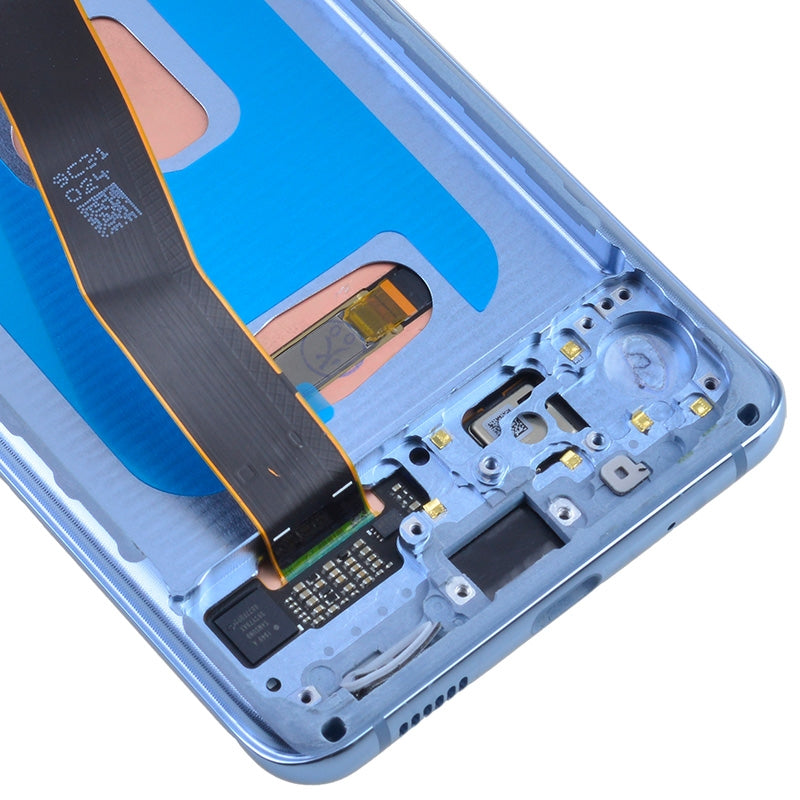 OLED Screen Digitizer with Frame Replacement for Samsung Galaxy S20 G980/ S20 5G G981 (Premium) - Cloud Blue (Excluding Verizon)
