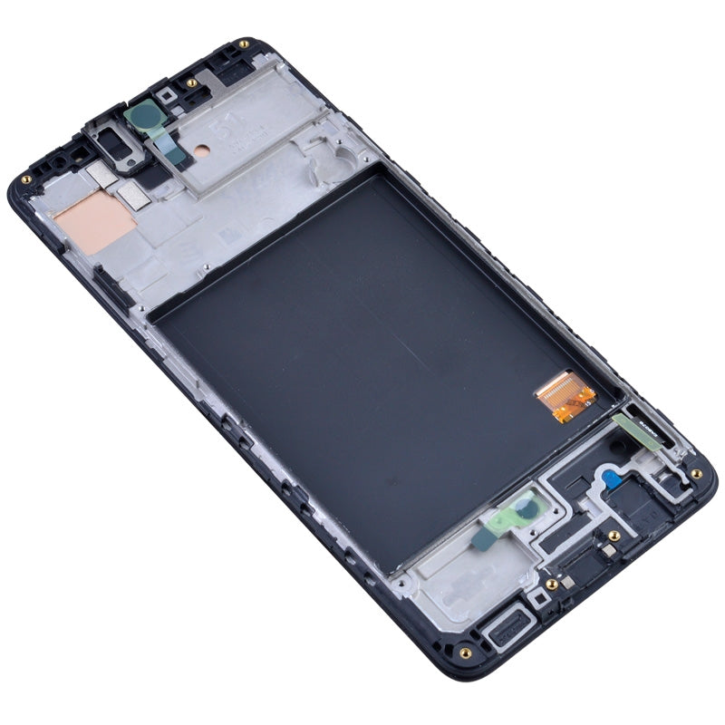 OLED Screen Digitizer Assembly With Frame for Samsung Galaxy A51 2019 A515 (Premium) - Prism Crush Black