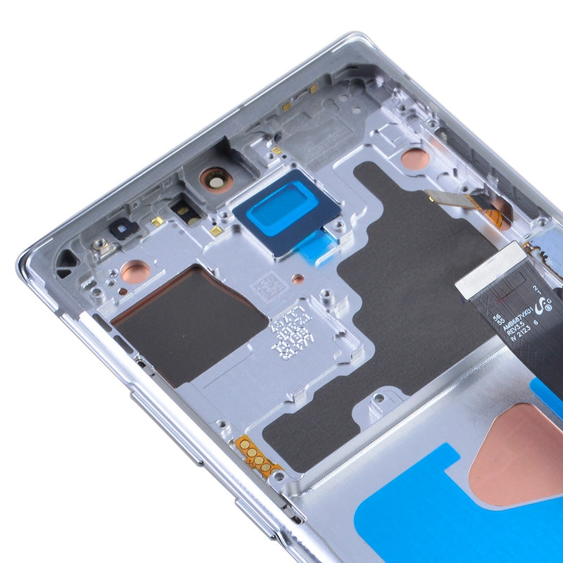 OLED Screen Digitizer Assembly with Frame for Samsung Galaxy Note 20 Ultra N985/ Note 20 Ultra 5G N986 (Premium) - Mystic White