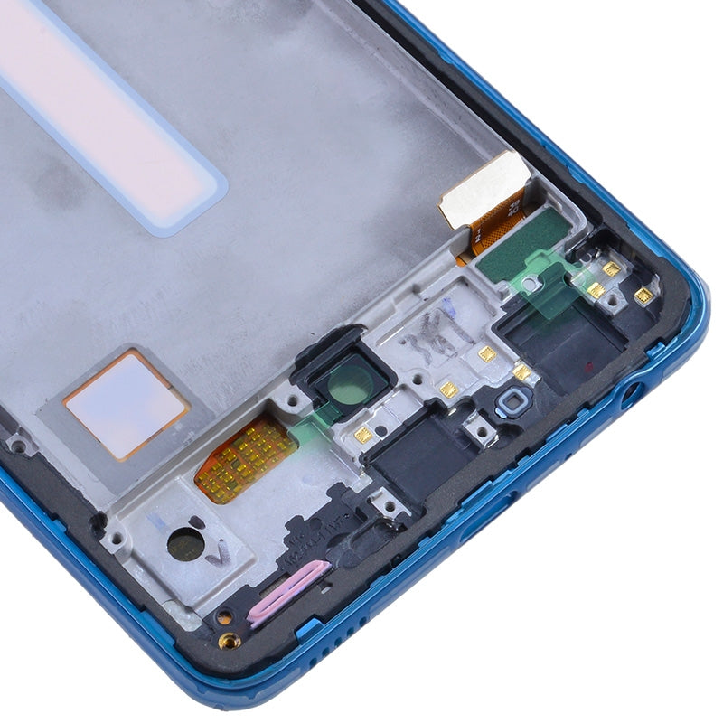 OLED Screen Digitizer Assembly With Frame for Samsung Galaxy A52 4G A525/ A52 5G (2021) A526 (Aftermarket)(1:1 Size) - Awesome Blue