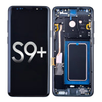 OLED Screen Digitizer with Frame Replacement for Samsung Galaxy S9 Plus G965 (Premium) - Blue