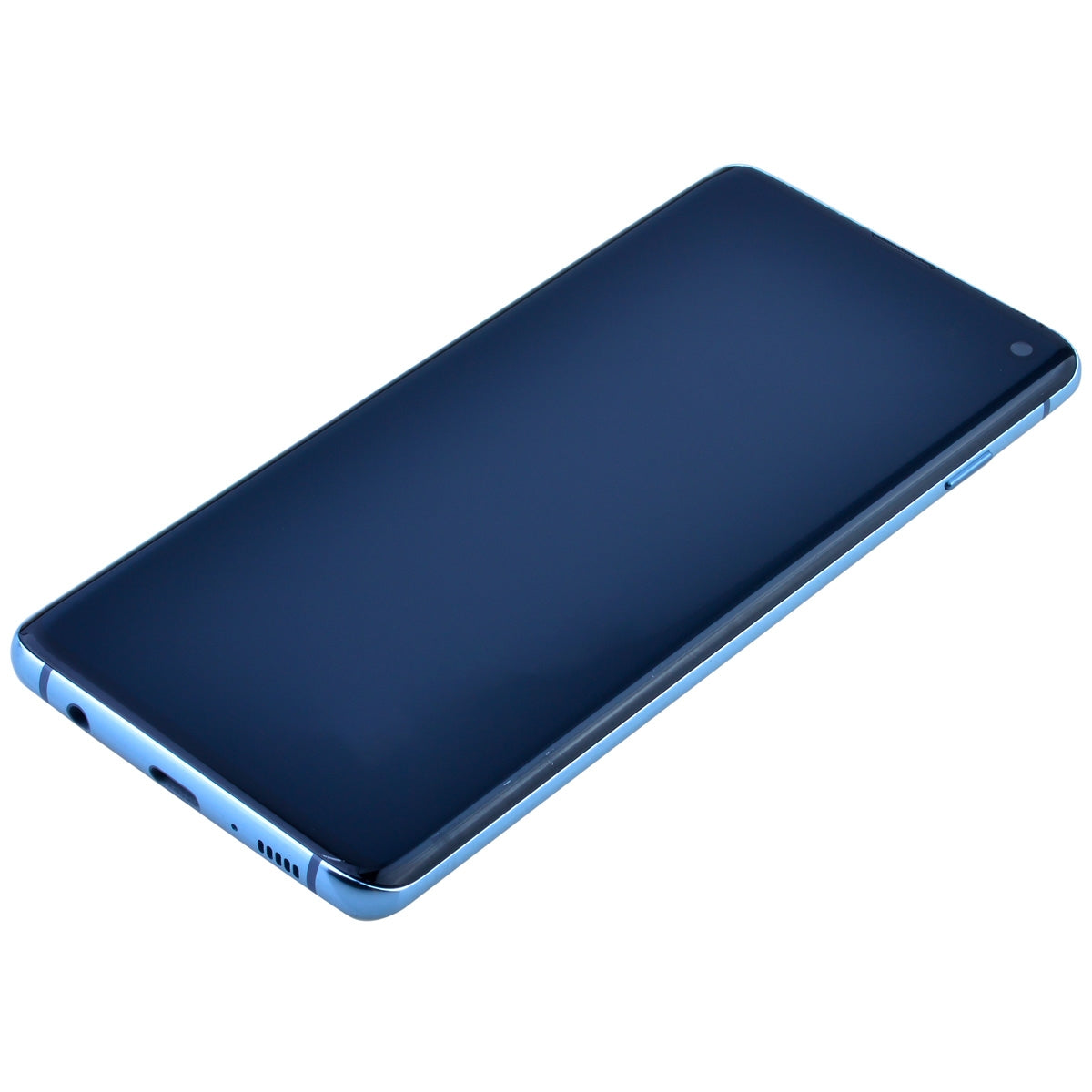 OLED Screen Digitizer with Frame Replacement for Samsung Galaxy S10 G973 (Premium) - Prism Blue