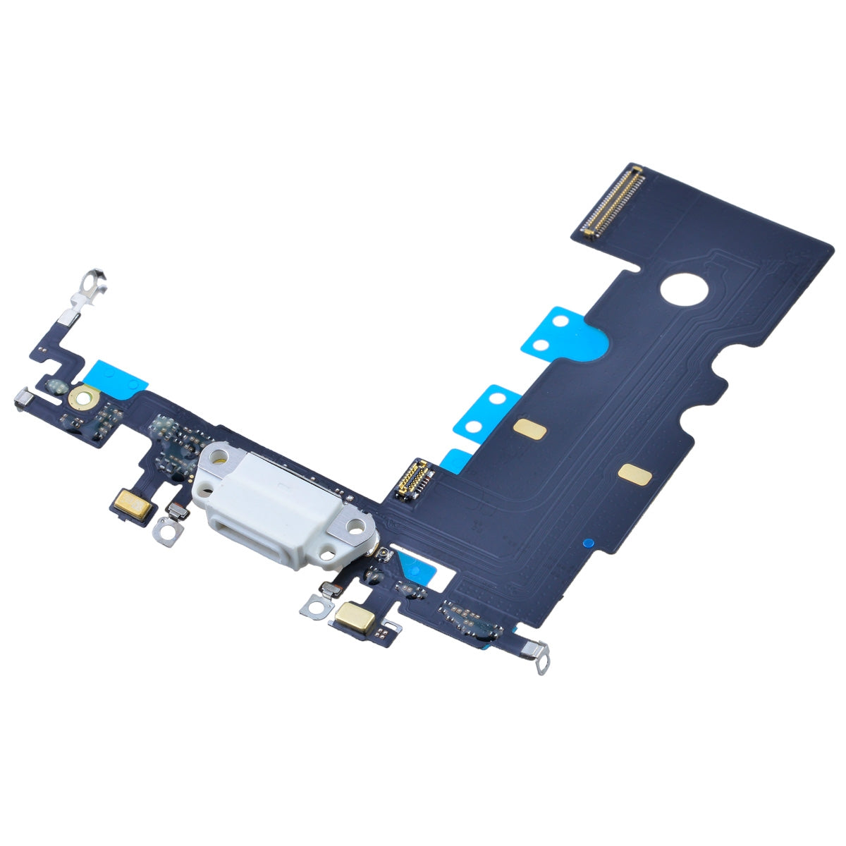 Charging Port with Flex Cable and Mic for iPhone SE (2020) - White
