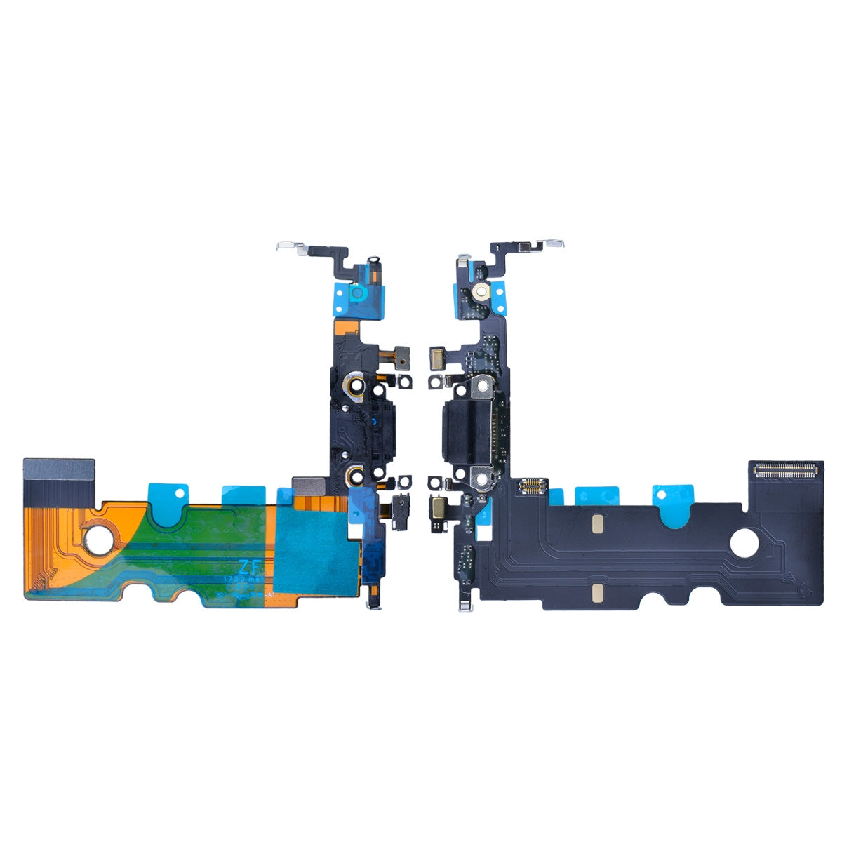 Charging Port with Flex Cable and Mic for iPhone SE (2020) - Black