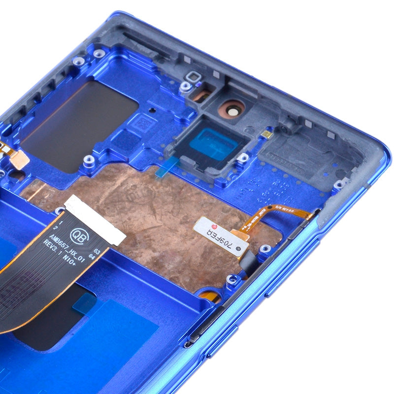OLED Screen Digitizer Assembly with Frame Replacement for Samsung Galaxy Note 10 Plus N975 (Aftermarket) - Aura Blue