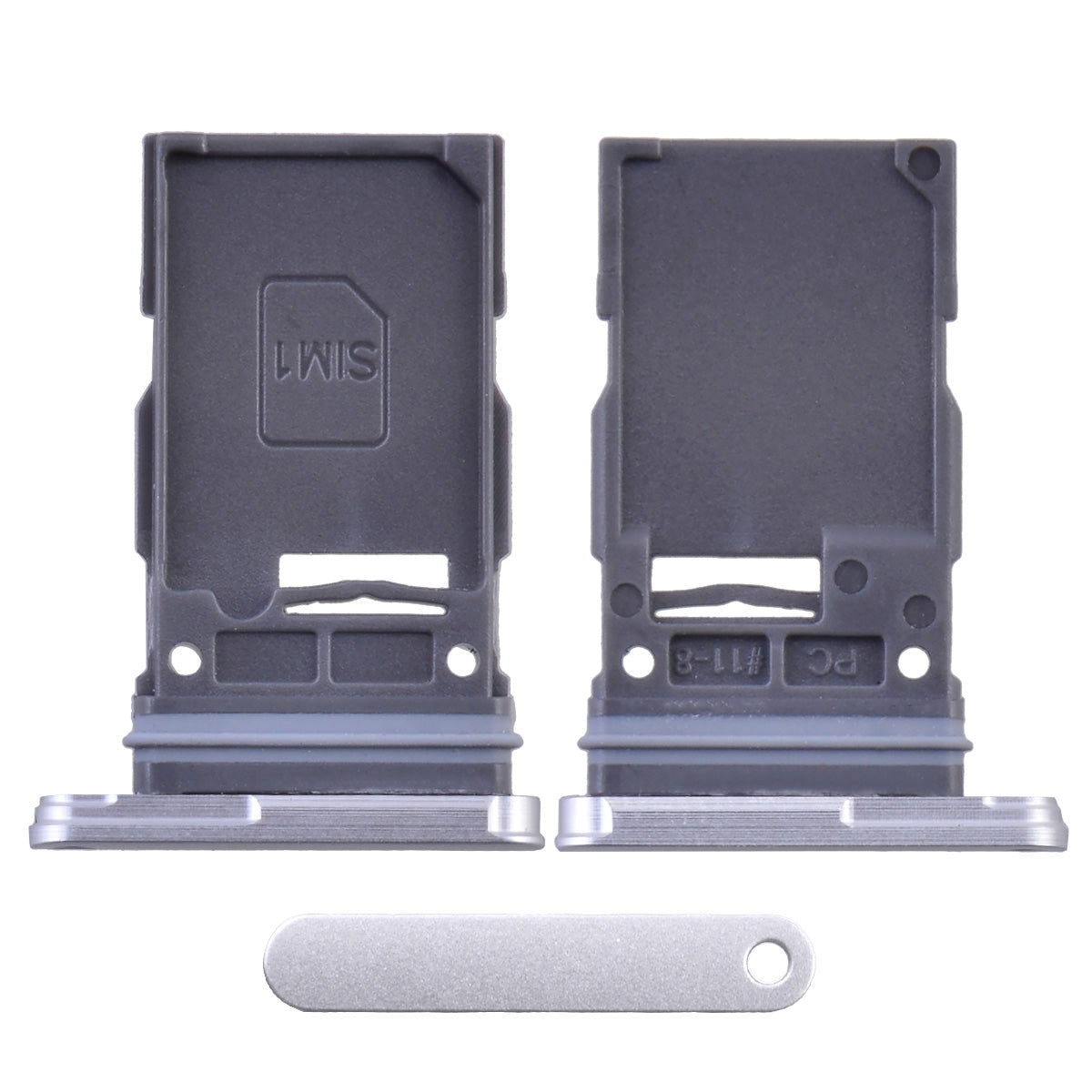 Sim Card Tray for Samsung Galaxy S23 FE 5G S711 (Single SIM Card Version) - Silver
