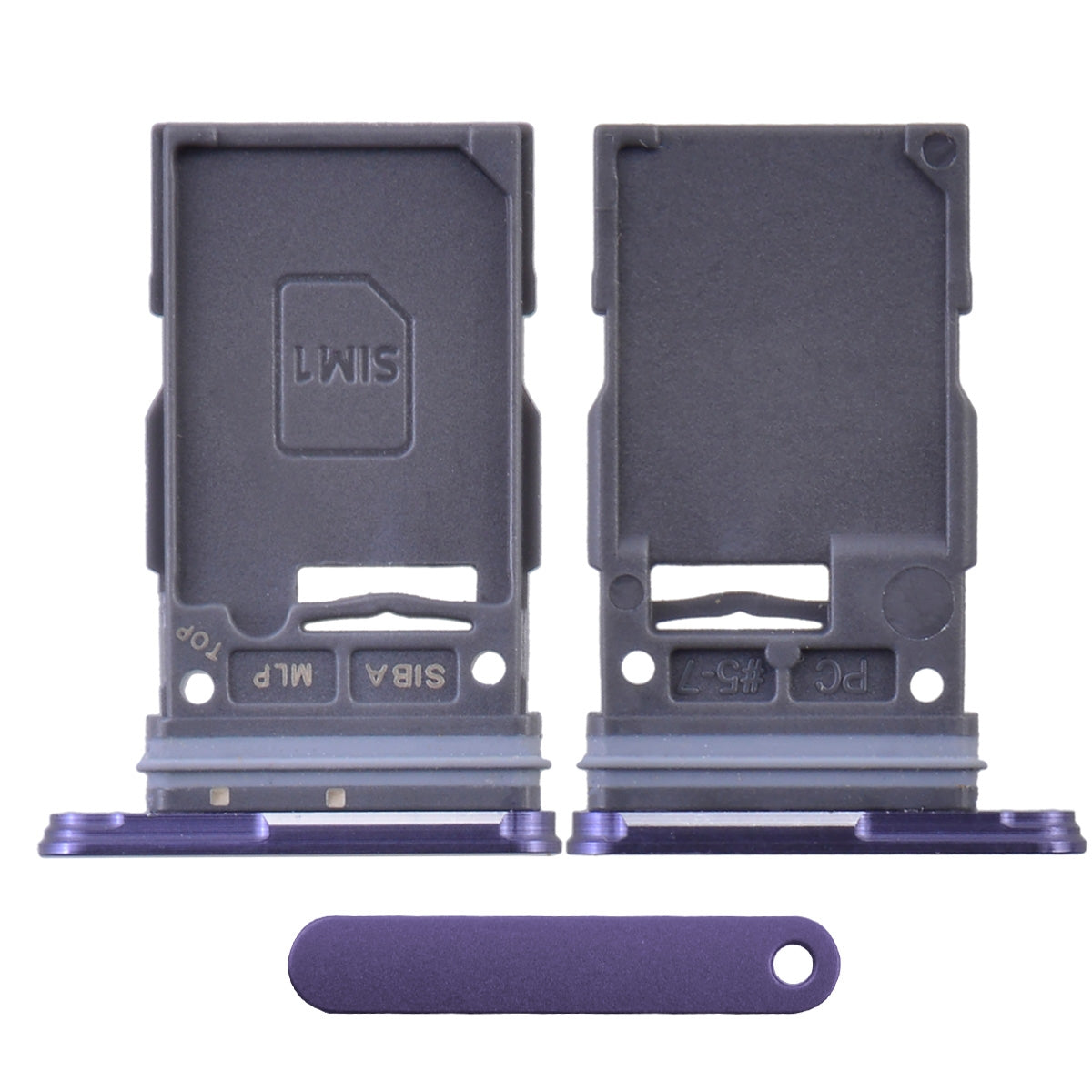 Sim Card Tray for Samsung Galaxy S24 5G S921/ S24 Plus S926(Single SIM Card Version) - Cobalt Violet