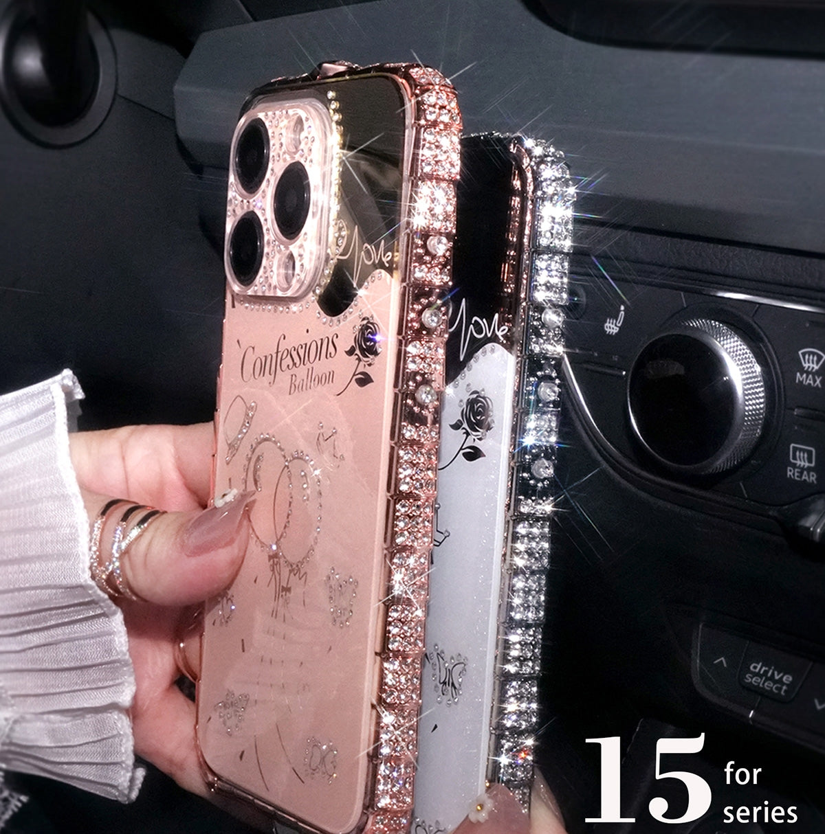 Fashion Case for iPhone 15 Pro Max - Gold