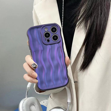 Plating TPU Case for iPhone 15 Pro Max - Purple