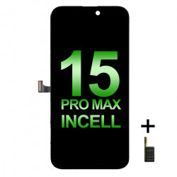 LCD Screen Digitizer Assembly Replacement With Portable IC for iPhone 15 Pro Max (Incell/ 90HZ)