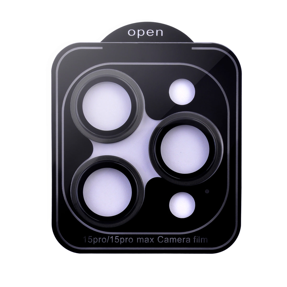 Pro+ Eagle Eye Camera Lens Protector for iPhone 15 Pro/ 15 Pro Max - Black