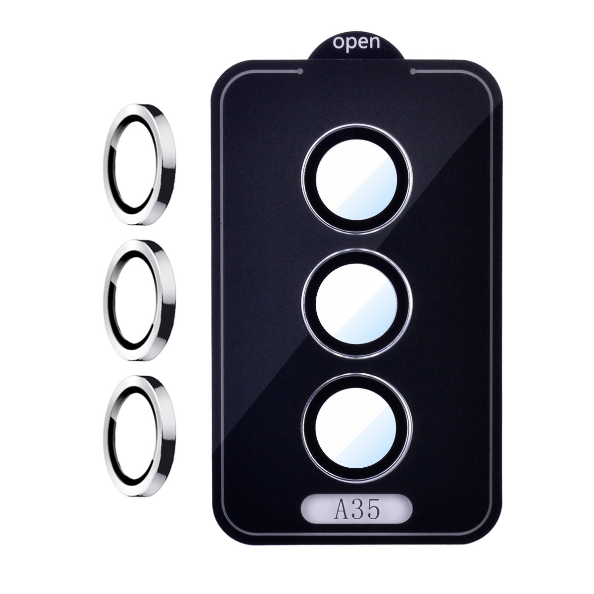 Pro+ Eagle Eye Camera Lens Protector for Samsung Galaxy A35 5G (2024) A356 - Silver