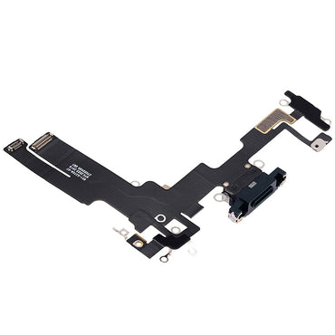 Charging Port with Flex Cable for iPhone 14 (High Quality) - Black