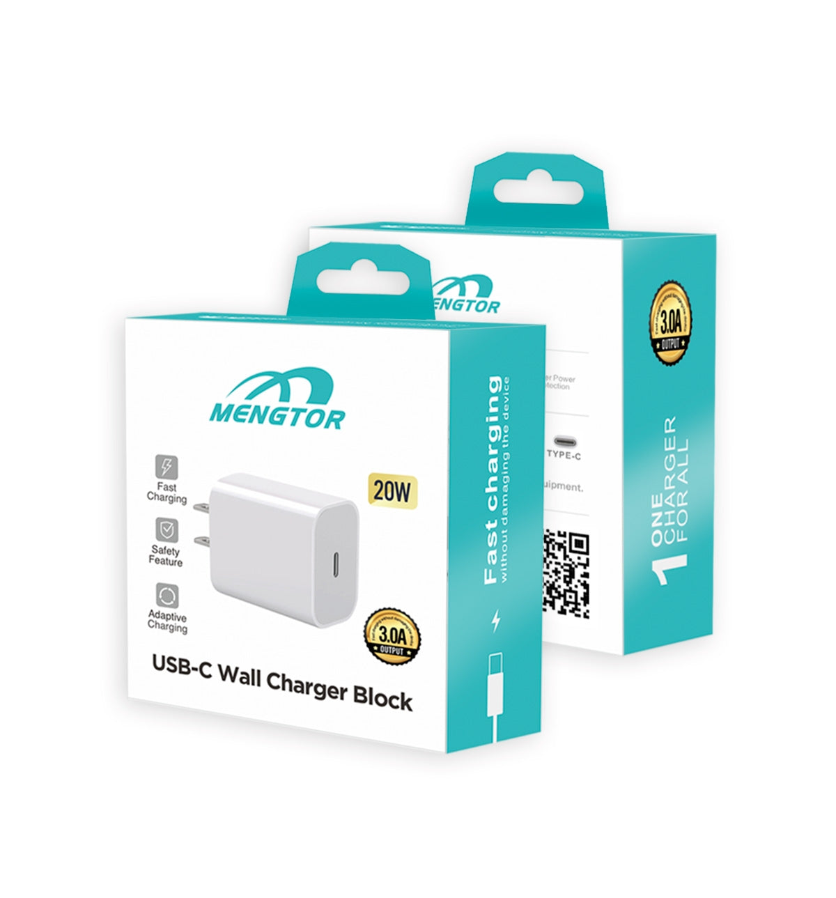 20W USB C Fast Charger, Compatible with iPhone 16/15/14/13/12/11/XR/XS/iPad/Air/Galaxy S23/S22 (White)