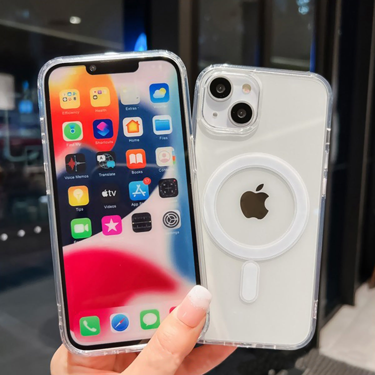 Compatible with iPhone 15 Case Clear, Shockproof Soft Slim Magnetic Phone Case, Compatible with MagSafe Anti-Yellowing