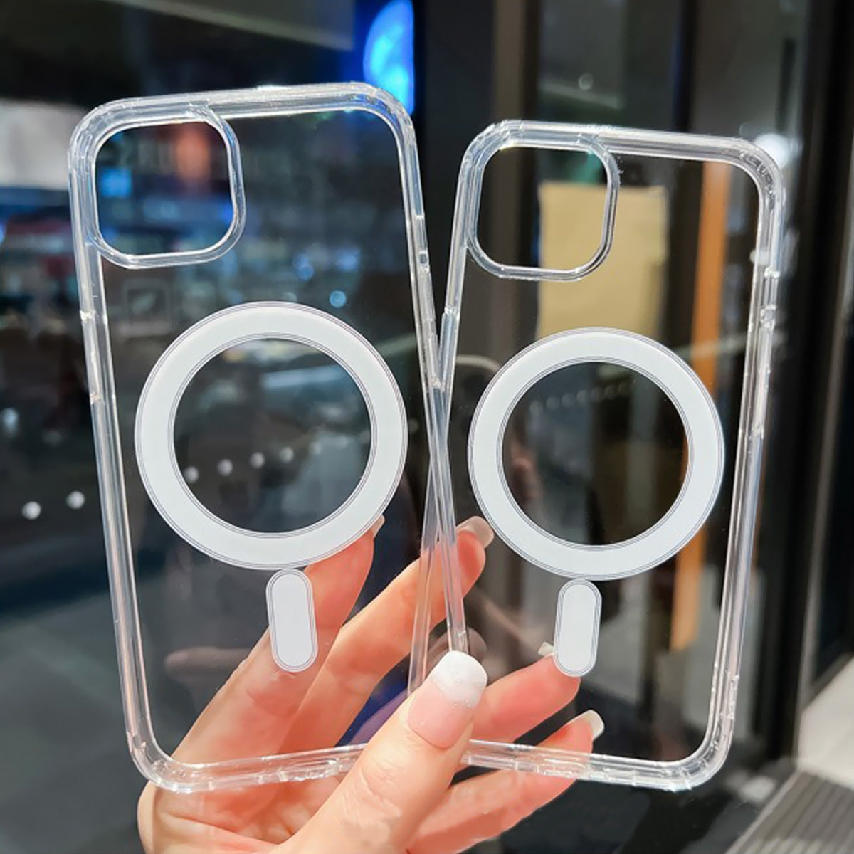 Compatible with iPhone 15 Case Clear, Shockproof Soft Slim Magnetic Phone Case, Compatible with MagSafe Anti-Yellowing