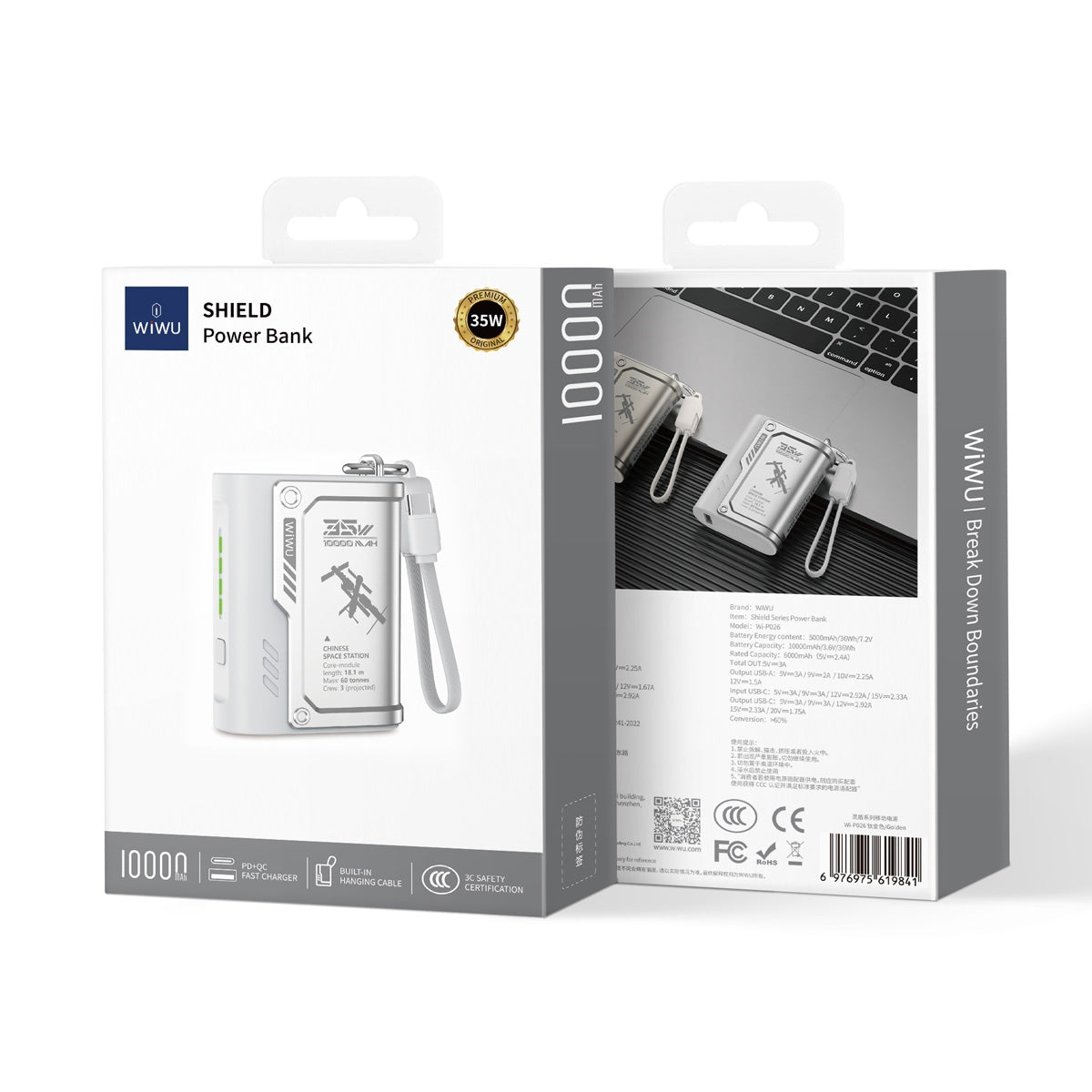 Magnetic Power Bank, MagSafe 10000mAh Battery Pack, Transparent Portable Charger for iPhone16/15 Pro Max/14 Pro Max with 35W USB-C Input/Output - Silver...