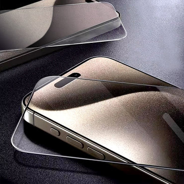 Matte Tempered Glass Screen Protector for iPhone 12 Pro Max (Retail Packaging) - Black