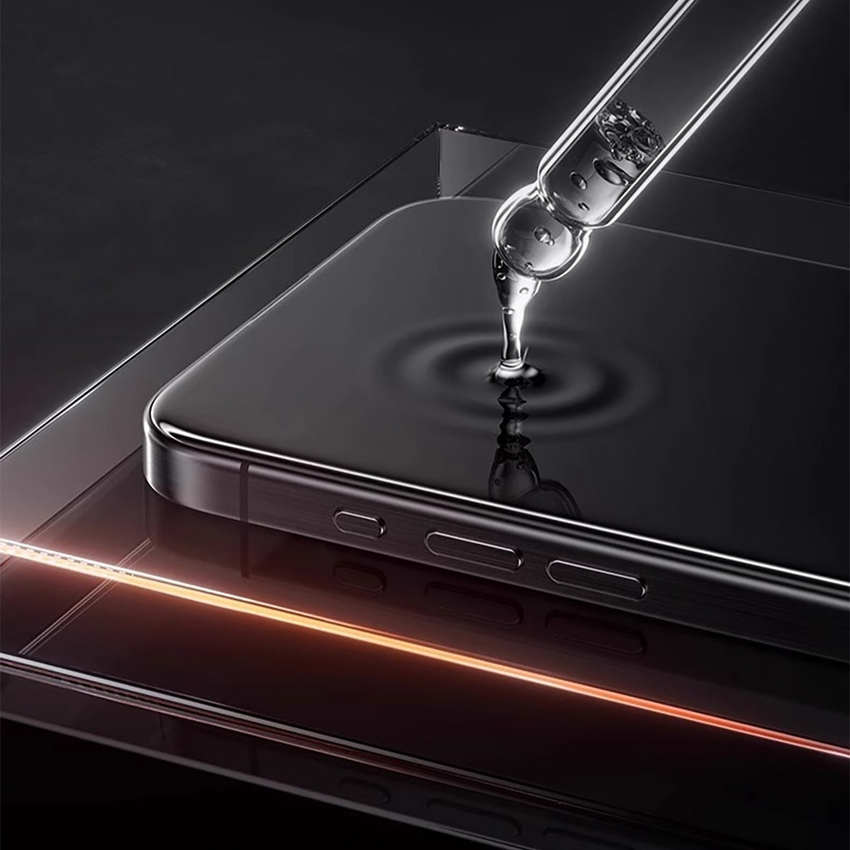 Matte Tempered Glass Screen Protector for iPhone 16 Pro (Retail Packaging) - Black