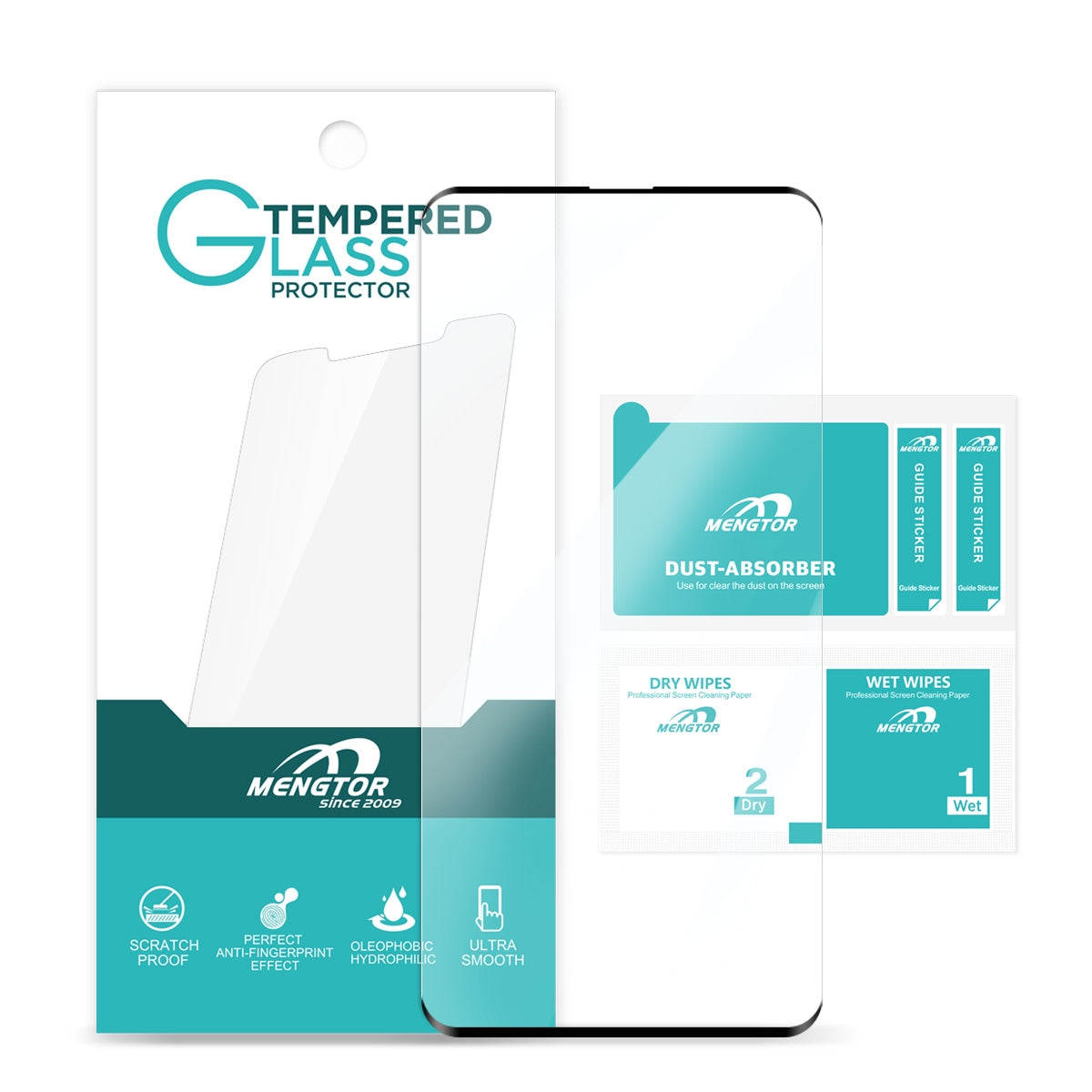 Full Curved Tempered Glass Screen Protector for Samsung Galaxy S10 Plus G975(Retail Packaging)