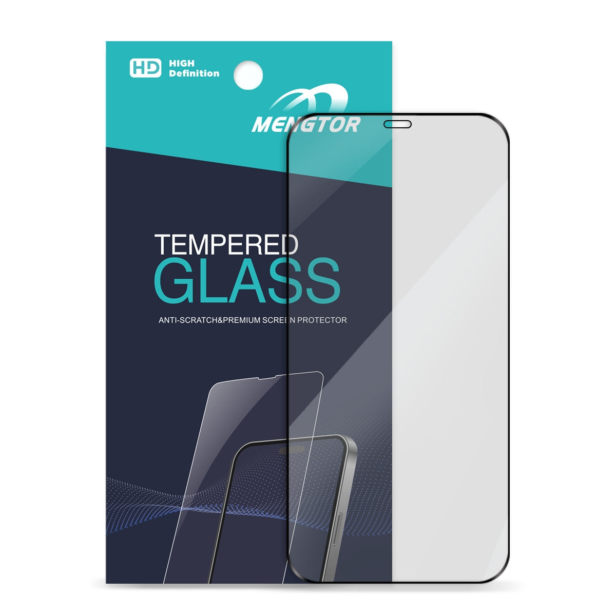 Matte Tempered Glass Screen Protector for iPhone 12/ 12 Pro (Retail Packaging) - Black