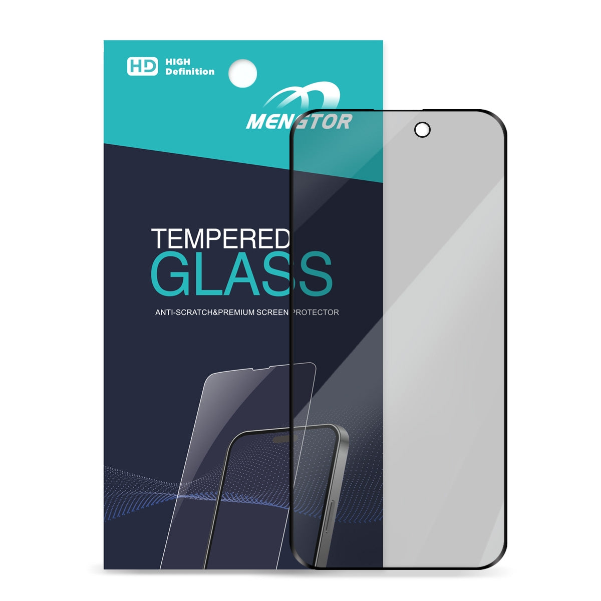 Full Cover Privacy Tempered Glass Screen Protector for iPhone 14 Pro Max (6.7 inches) (Retail Packaging)