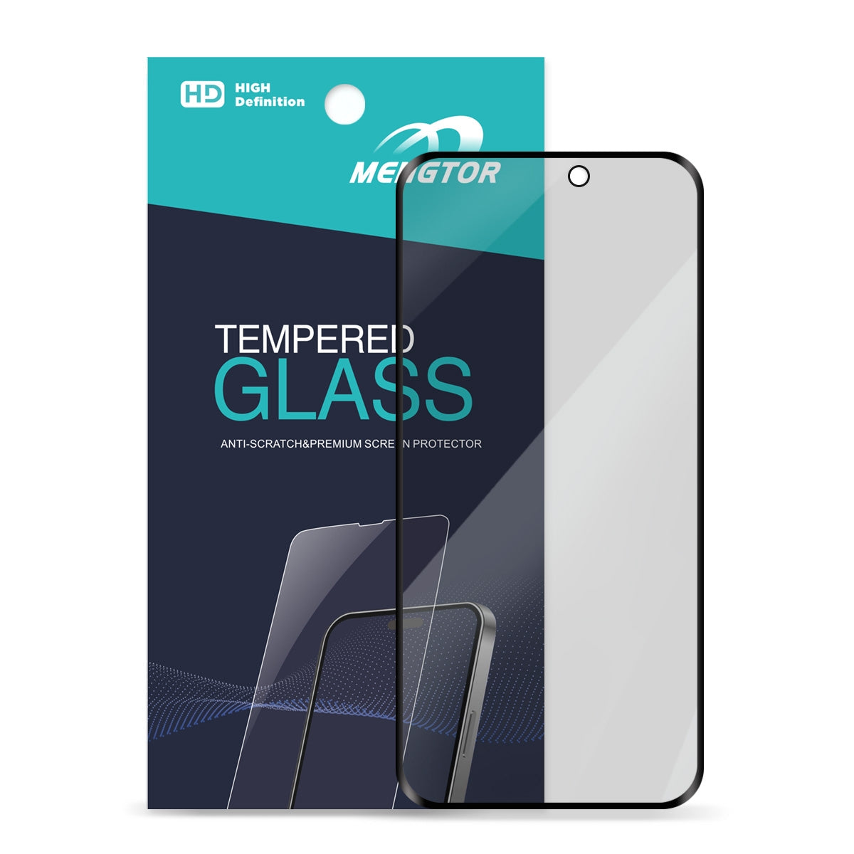 Full Cover Privacy Tempered Glass Screen Protector for iPhone 15 Pro (6.1 inches) (Retail Packaging)