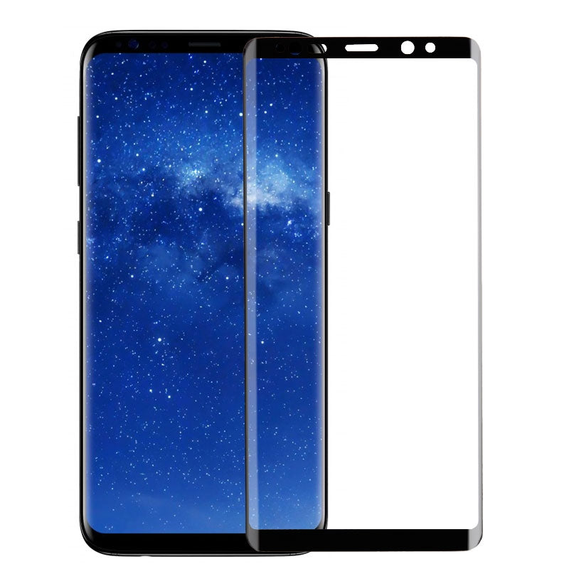 Full Curved Tempered Glass Screen Protector for Samsung Galaxy Note 8 N950 - Black (Retail Packaging)